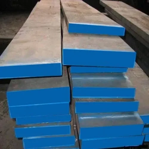High Carbon High Chromium Steel Bars showcased in a manufacturing facility.