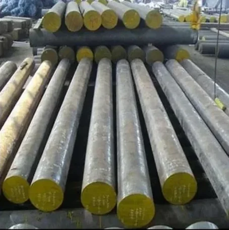 Hot Die Steel Bars displayed in manufacturing facility